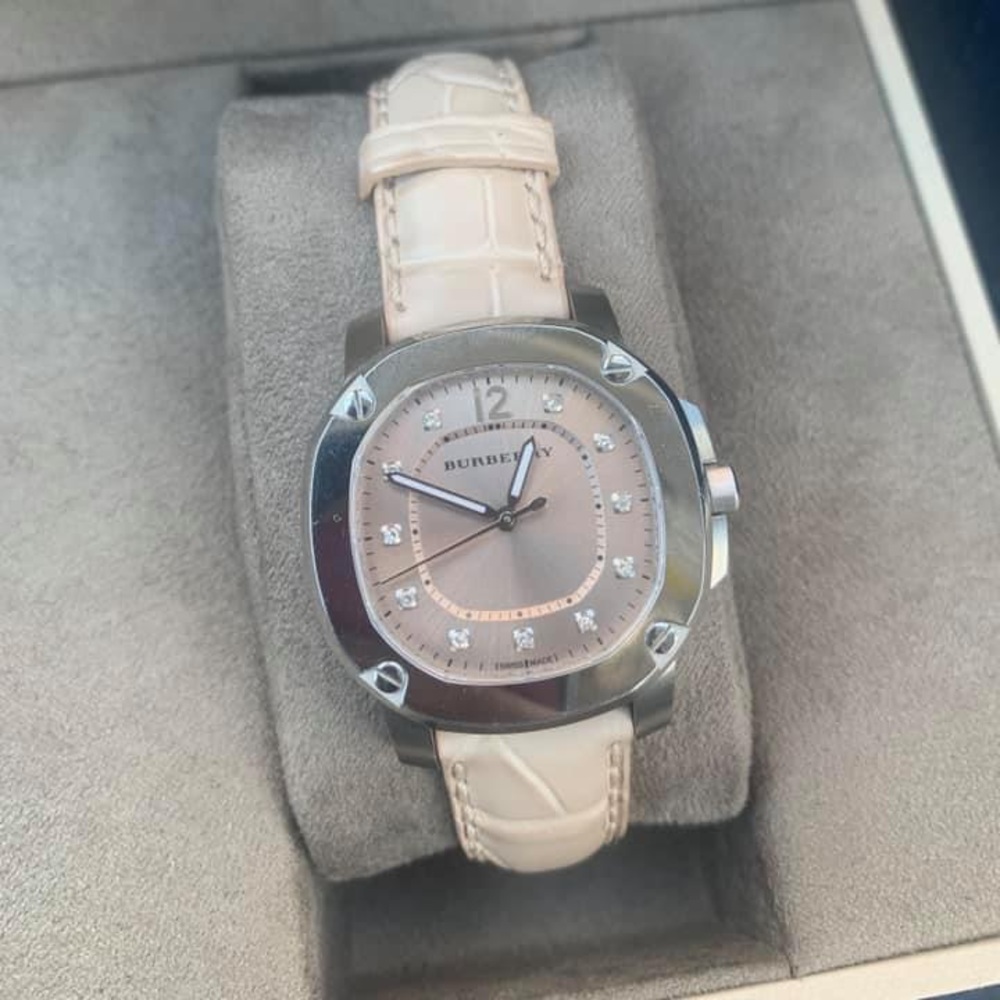Burberry watch with diamonds